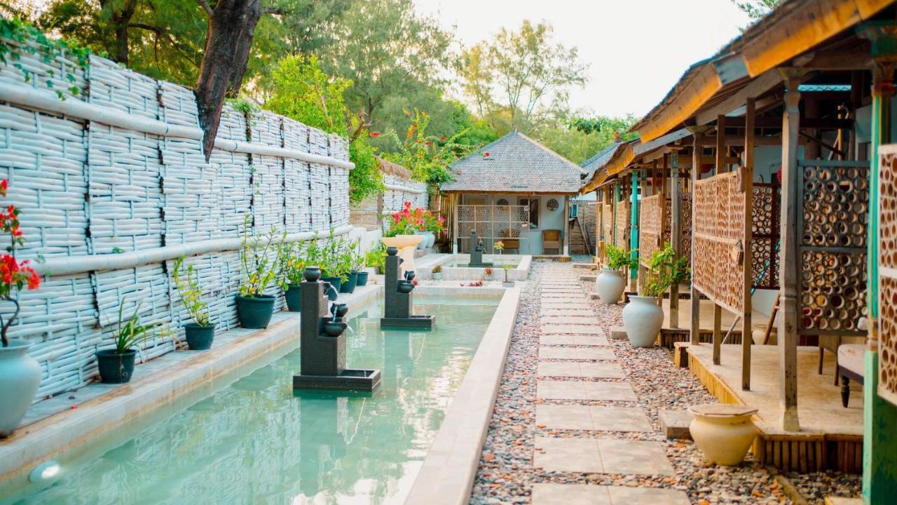 Bungalow Cafe Gili Beachfront Gili Meno Extérieur photo