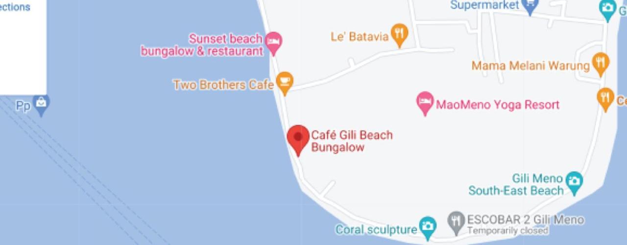 Bungalow Cafe Gili Beachfront Gili Meno Extérieur photo