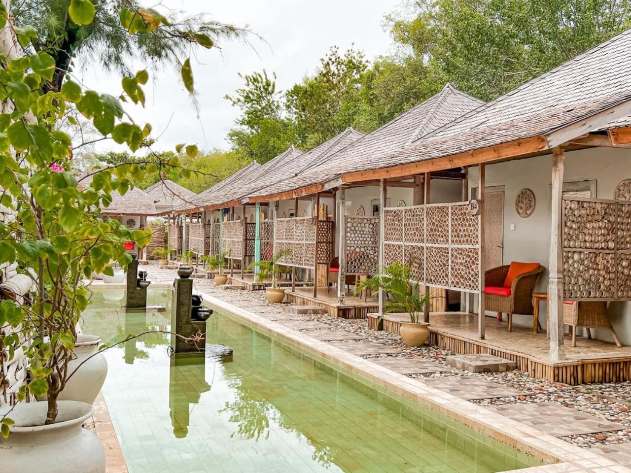 Bungalow Cafe Gili Beachfront Gili Meno Extérieur photo